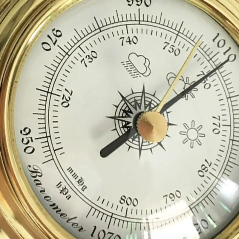 Ancien baromètre thermomètre selon Réaumur Molgatini Frères bois laqué