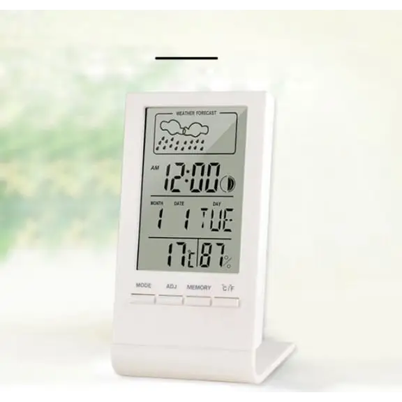 Thermomètre digital intérieur/extérieur blanc - Otio