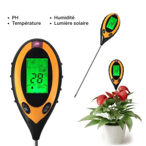 Image montrant les fonctions du ph metre sol