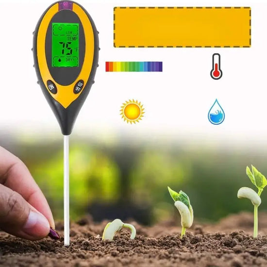 4 en 1 Testeur de ph du sol Hygromètre de l'humidité du sol Mesure du sol  Du sol Testeur de ph du sol de la plante