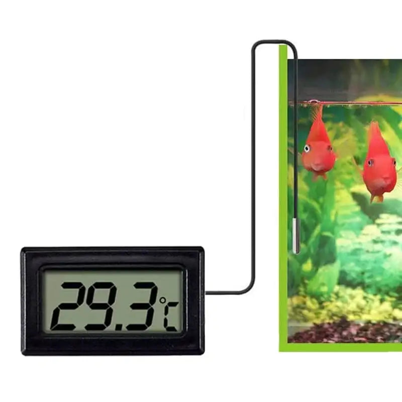 Thermomètre D'aquarium Numérique, Adapté à L'eau De Mer Et à L'eau Douce,  Mini Thermomètre D'aquarium, Adapté Aux Poissons, Lézards, Tortues Et