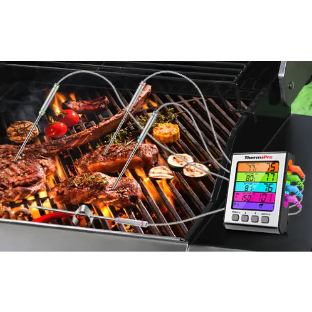 Thermometre cuisine accessoire cuisine termometre cuison,thermomètre sonde  cuisine thermometre barbecue 5Secondes LCD Ecran Thermomètre pour  Patisserie BBQ Lait à Viande Lait Culinaire 