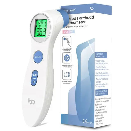 Thermomètre Frontal Fiable Pour Adulte Blanc