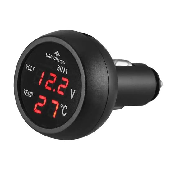 Thermomètre Intérieur Voiture Avec Voltmètre